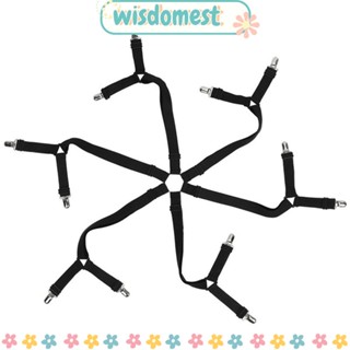 ❀WISDOMEST❀ ที่วางผ้าปูที่นอน 6 ด้าน ปรับโซฟาผ้าปูที่นอน ผ้าปูโต๊ะ สายรัดยึด หัวเข็มขัดกันลื่น กันลื่น