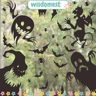 WISDOMEST สติกเกอร์ติดผนัง พร็อพสําหรับตกแต่งปาร์ตี้ฮาโลวีน