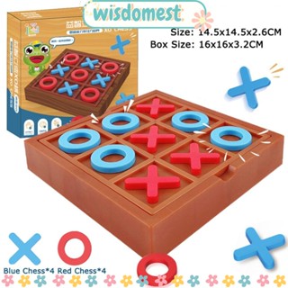 Wisdomest Tic Tac Toe Game, ABS Reasoning Solitaire Board Game, Fun Intellectual Development Exercising Thinking Logic Storable Mini Board Game ของเล่นสําหรับผู้ใหญ่และเด็ก