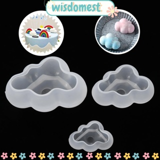 Wisdomest แม่พิมพ์เรซิ่นใส รูปเมฆ สําหรับทําเครื่องประดับ สร้อยคอ DIY