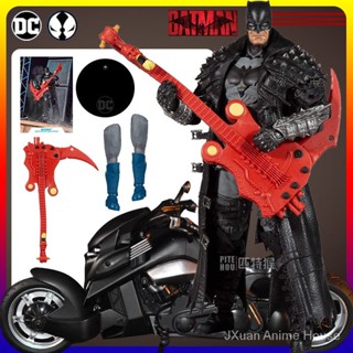 ของแท้ ตุ๊กตา Mcfarlane Mcfarlane Dc23 ซม. Death Metal New Batman Motorcycle 23 ซม. ขยับได้ GHP9