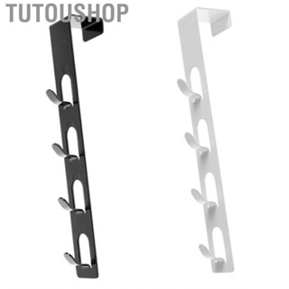 Tutoushop 4 Layers Door Back Hanger Hook Iron Vertical Clothes Drilling Free Hanging Storage Home