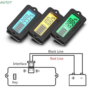 Antot เครื่องทดสอบแบตเตอรี่ตะกั่วกรด LY6N 12V 24V 36V 48V โวลต์มิเตอร์ แบบมืออาชีพ