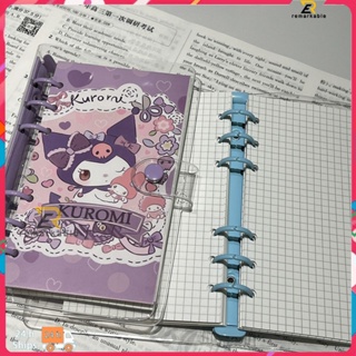 พร้อมส่ง Sanrio A6 Loose Leaf Book Kulomi Cinnamon Dog Inner Page Book Can Change Core Hand In Hand Account Book โดดเด่น_th