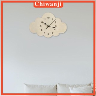 [Chiwanji] นาฬิกาแขวนผนัง แบบไม้ เสียงเงียบ สไตล์โมเดิร์น สําหรับตกแต่งบ้าน ห้องนอน โรงแรม ห้องครัว