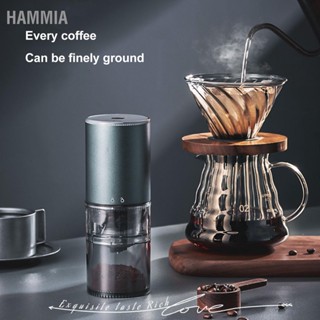 HAMMIA เครื่องบดกาแฟไฟฟ้าปรับหยาบปรับอัตโนมัติชาร์จ USB แบบพกพาไร้สายเครื่องบดถั่ว 110ml