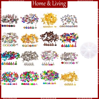 Aotoo หมุด ทรงบักเก็ต สองขา หลากสี 50 100 ชิ้น สําหรับตกแต่งสมุดภาพ DIY