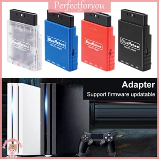 ❥Perfectfu Blueretro อะแดปเตอร์ควบคุมเกมไร้สาย สําหรับ PS1 PS2 Game Consoles -au