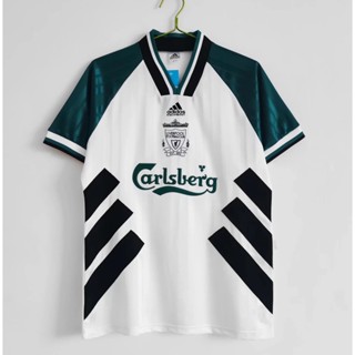 เสื้อกีฬาแขนสั้น ลายทีมชาติฟุตบอล Liverpool 93-95 คุณภาพสูง สไตล์เรโทร