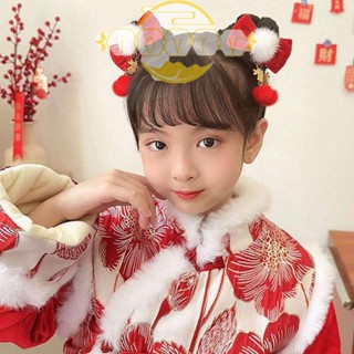 Ivory กิ๊บติดผม ลายการ์ตูนกระต่ายน่ารัก ประดับไข่มุก ดอกไม้ และกระดิ่งปลอม สีแดง สําหรับผู้หญิง