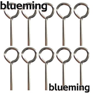 Blueming2 ประแจหกเหลี่ยม 1/8 นิ้ว พร้อมห่วงโลหะ สีเงิน 10 ชิ้น สําหรับบาร์ดัน