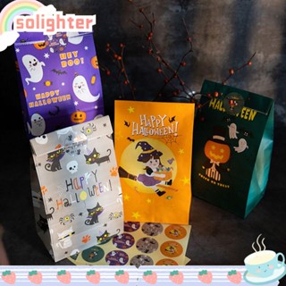Solighter ถุงกระดาษคราฟท์ คุณภาพสูง สําหรับใส่ขนมหวาน ตกแต่งงานปาร์ตี้ 24 ชิ้น