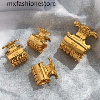 Mxfashione กิ๊บติดผม โลหะผสม หรูหรา สไตล์วินเทจ สีทอง สําหรับผู้หญิง