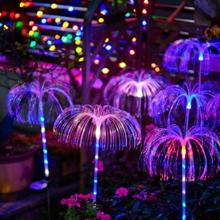 { ขายดี } โคมไฟ LED พลังงานแสงอาทิตย์ เปลี่ยนสีได้ 7 สี สําหรับตกแต่งสวน 1 2 ชิ้น