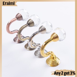 Eralml 2 ชิ้น โมเดิร์น คริสตัลบอล ผ้าม่าน ผูกกลับ ตะขอตกแต่ง