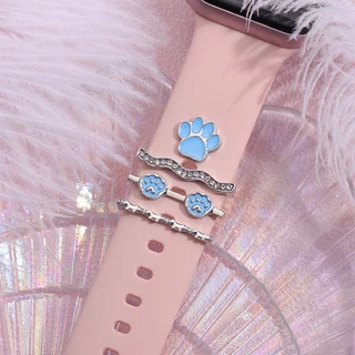 สายนาฬิกาข้อมือ ซิลิโคน จี้รูปหัวใจ หมีน่ารัก เครื่องประดับ Iwatch