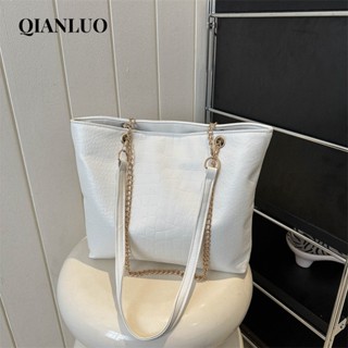 QIANLUO กระเป๋าผ้ากระเป๋าผ้าแคนวาส Tote Bag 2023 NEW L99S159 36Z230909