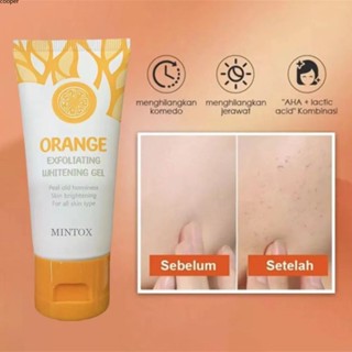 【พร้อมส่ง】 Mintox 50g Orange Body Scrub Cream เจลขัดผิวกาย ไวท์เทนนิ่ง สครับขัดผิวหน้า ทำความสะอาดผิว