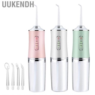 Uukendh Water Dental Flosser  Durable Adjustable Mode Electric Irrigator with 4 Nozzles for Home Travel Business Trip