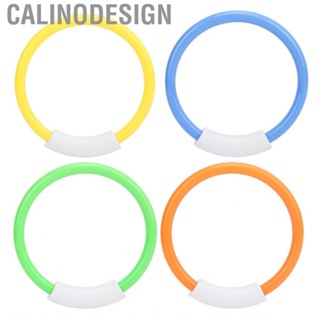 Calinodesign 4pcs Kids Pool Training Dive Rings Underwater Swimming Fun Toy