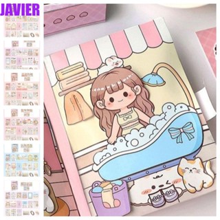 Javier หนังสือการ์ตูนอนิเมะ Telado Busy Book เสียงเงียบ สําหรับตกแต่งสมุดภาพ กิจกรรม ของขวัญ