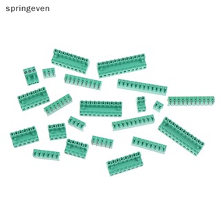 [springeven] ชุดขั้วต่อสายไฟ PCB 5.08 มม. พิช 300V 15A 2EDG 2 3 4 5 6 7 8 9 10 12Pin