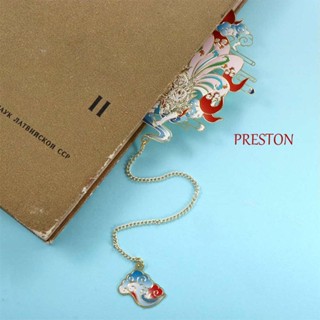 Preston ที่คั่นหนังสือโลหะ ทองเหลือง รูปสัตว์ สไตล์เรโทร สําหรับโรงเรียน ครู