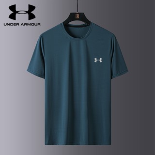 【L-8XL】Under.Armour ใหม่ เสื้อยืดคอกลม แขนสั้น ผ้าเรยอน ระบายอากาศ แห้งเร็ว ใส่สบาย เหมาะกับฤดูร้อน สําหรับผู้ชาย 2023