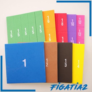 [Figatia2] กระเบื้องไอซี และวงกลมเศษส่วน 22 ชิ้น - การจัดการคณิตศาสตร์ สําหรับโรงเรียนประถม และแถบเศษส่วน