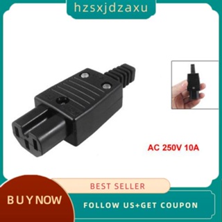 【hzsxjdzaxu】อะแดปเตอร์ซ็อกเก็ตเชื่อมต่อ สีดํา IEC320 C15 ตัวเมีย AC 250V 10A