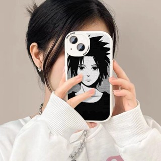 เคสโทรศัพท์มือถือหนังแกะ ซิลิโคนนิ่ม กันกระแทก ลายการ์ตูนนารูโตะ Uchiha Sasuke สําหรับ oppo realme GT2 V11 V13 V5 Q2 Q3 Q3I Q5 9 5g NEO2 3 pro