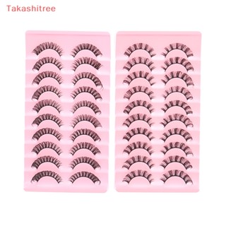 (Takashitree) ขนตาปลอม แถบรัสเซีย ดูเป็นธรรมชาติ 10 คู่