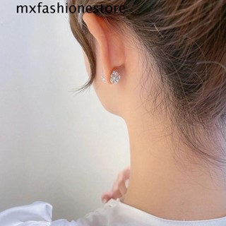 Mxfashione ต่างหูสตั๊ด แม่เหล็ก สีพื้น หรูหรา ไม่ต้องเจาะ ต่างหูอารมณ์ ผู้หญิง ต่างหูเกาหลี