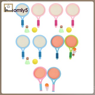 [Homyl5] ไม้แบดมินตัน แบบนิ่ม แบบพกพา ของเล่นชายหาด สําหรับเด็กหัดเล่น