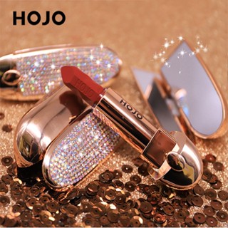 Spot second hair# Make-up HOJO8028 bright star gem lipstick without touching Cup without fading with mirror waterproof girls heart lipstick 8.cc