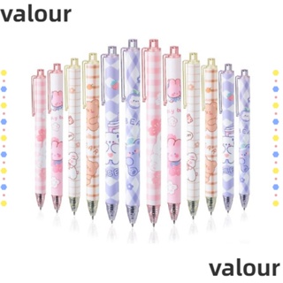 Valour ชุดปากกาหมึกเจล 0.5 มม. หมึกสีดํา 12 ชิ้น