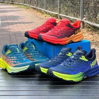 Hoka ONE ONE Speedgoat 5 รองเท้าผ้าใบลําลอง เหมาะกับการวิ่ง กลางแจ้ง สําหรับผู้ชาย 5 Series