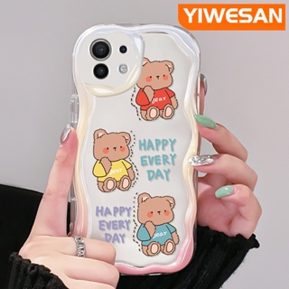 เคสโทรศัพท์มือถือแบบนิ่ม ใส กันกระแทก ลายการ์ตูนหมีแฮปปี้ สําหรับ Xiaomi 12T Pro 11 Lite 5G NE 12 Lite