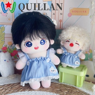 Quillan ชุดเอี๊ยมกระโปรงยีน ผ้าฝ้าย 10 20 ซม. อุปกรณ์เสริม สําหรับตุ๊กตาไอดอล