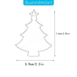 [Sunnimix1] จี้อะคริลิค สําหรับตกแต่งบ้าน วันครบรอบ คริสต์มาส 10 ชิ้น