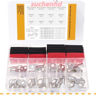 Suchenhd ชุดอุปกรณ์จับสายไฟทองแดง AWG 8 6 4 2 แบตเตอรี่ 80 ชิ้น