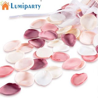 Lumiparty กลีบดอกกุหลาบประดิษฐ์ ผ้าไหมนิ่ม เหมือนจริง สําหรับประดับตกแต่งเค้ก ขนมหวาน งานแต่งงาน 200 ชิ้น