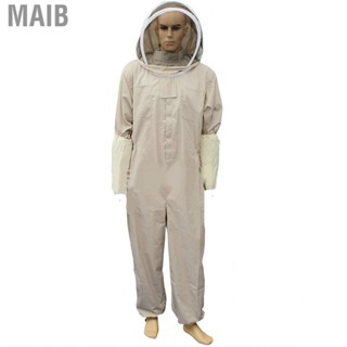 Maib Beekeeping Suit Breathable Soft Comfortable One Piece Skin Friendly Clothing with Detachable Hood