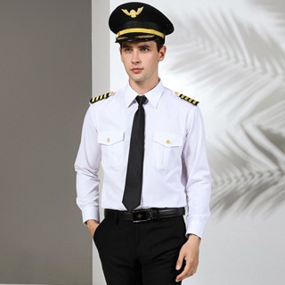[Fashion] มาใหม่ เครื่องแบบนักบินอวกาศ กองทัพอากาศ เสื้อนักบิน ไนท์คลับ หล่อ นักบินอวกาศ เวอร์ชั่นเกาหลี เครื่องแบบกัปตัน แขนสั้น✈ชุดยูนิฟอร์มกัปตันล้อยาว เครื่องแต่งกายแฟชั่น