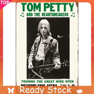 ป้ายโลหะดีบุก ลาย Tom Petty สไตล์เรโทร ขนาด 20x30 ซม. สําหรับตกแต่งผนังบาร์ ผับ คาเฟ่ คาเฟ่