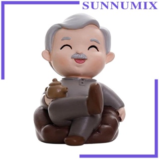 [Sunnimix] โมเดลฟิกเกอร์ รูปปั้นคุณยาย ขนาดเล็ก สําหรับตกแต่งบ้าน