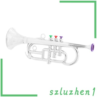 [Szluzhen1] เครื่องดนตรีทรัมเป็ต ทนทาน สีทอง สําหรับเด็ก