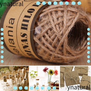 Ynatural เชือกป่านธรรมชาติ แฮนด์เมด สําหรับตกแต่งบ้าน งานแต่งงาน ปาร์ตี้ 10 เมตร ต่อม้วน