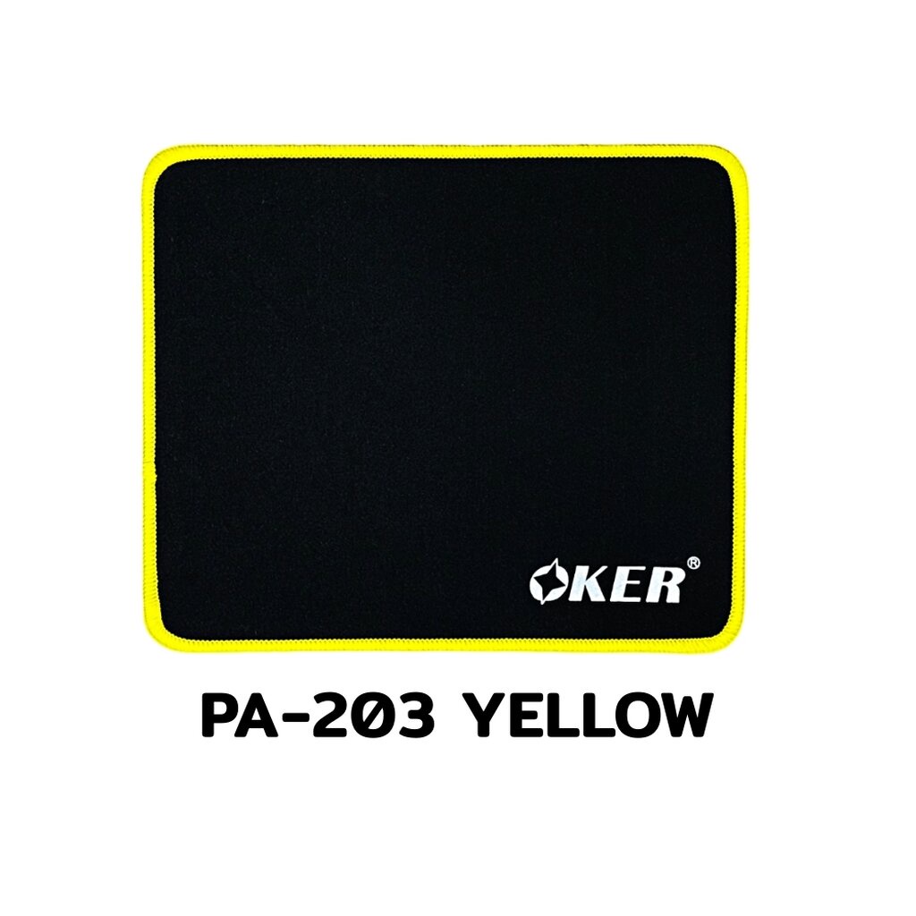 OKER PA-203 YELLOW GAMING MOUSE PAD