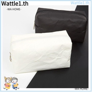 Wttle กระเป๋าเครื่องสําอาง กระดาษทิชชู่ แต่งซิป ขนาดใหญ่ จุของได้เยอะ